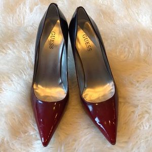 Guess Red Ombré Heels